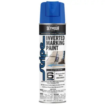 Seymour Precaution Blue Stripe Inverted Ground Marking Paint (12 Pack) | 20-653