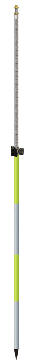 SitePro 07-4708-SFY 2.6M / 8-FT Twist-Lock Prism Pole, 10ths/Metric