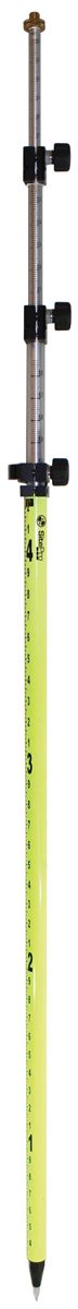 SitePro 15ft Prism Pole w/Twist Lock (Tenths/Metric) (Fluorescent Yellow) | 07-4715-TMA-FY
