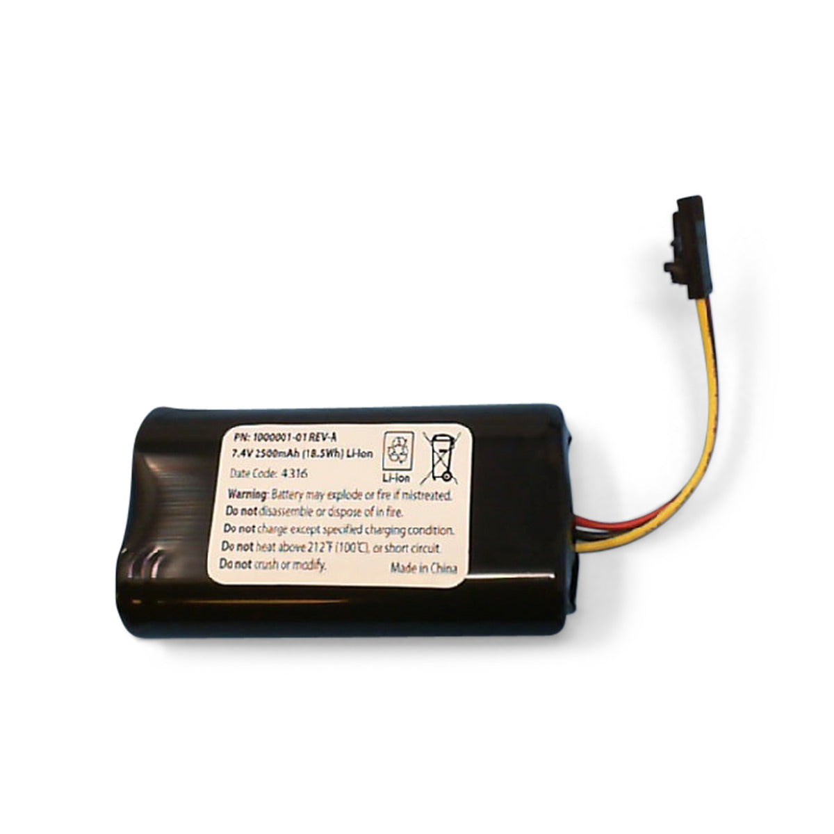 1000001-01 BATTERY PACK, LiIon, 7.4V, 2500mAh (Hiper SR)