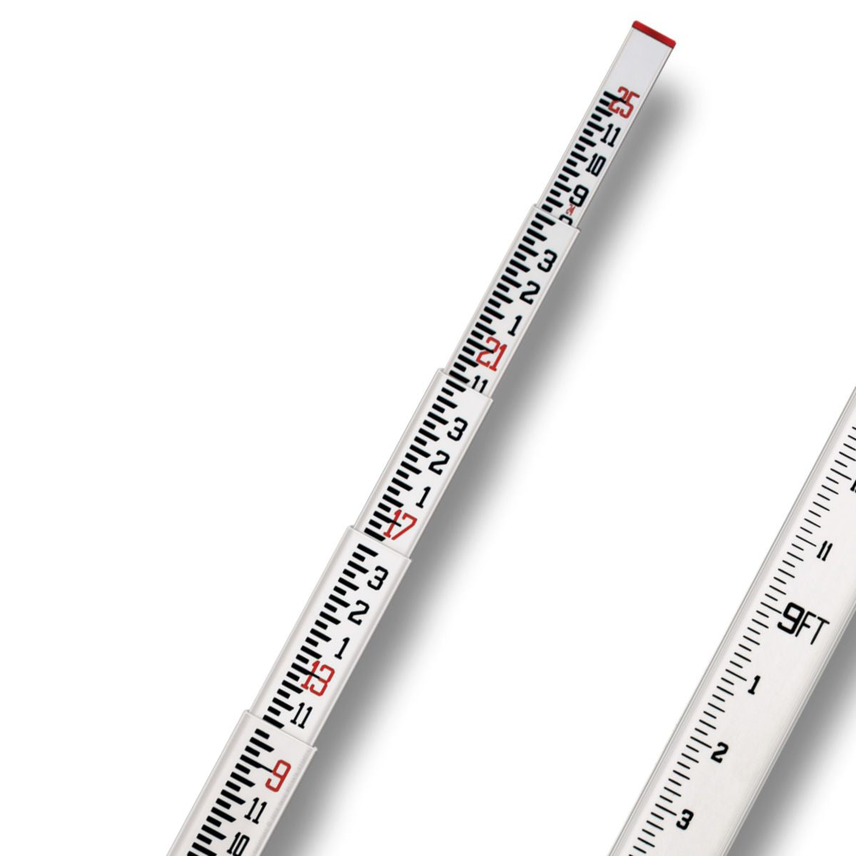 SitePro 25ft Fiberglass Construction Grade Leveling Rod (Inches) | 11-SCR25-C