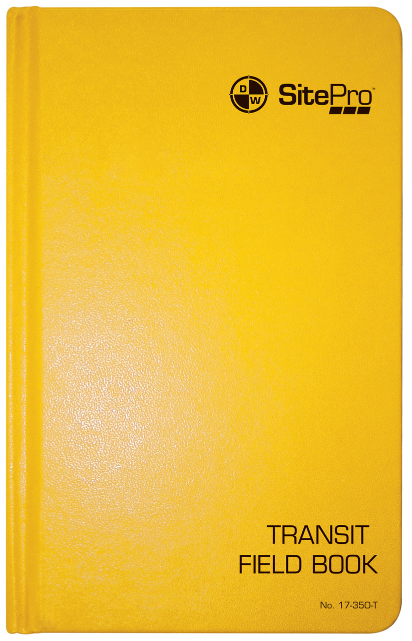 SitePro Transit Field Book (160 Pages) (4-5/8 x 7-1/4inch) | 17-350-T