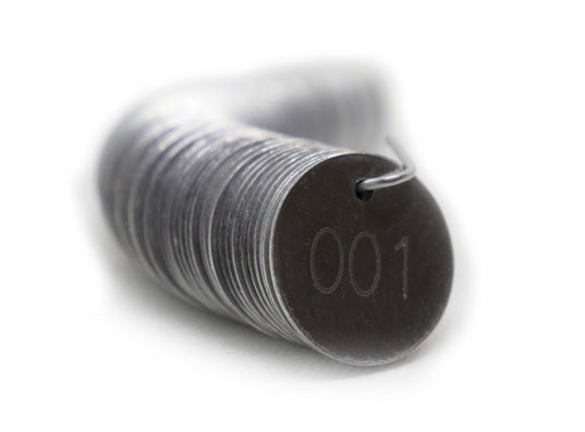 SitePro Round 1-1/4" Aluminum Tree Tags