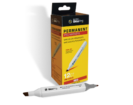 Sitepro 17-PM220-R Red Permanent Markers