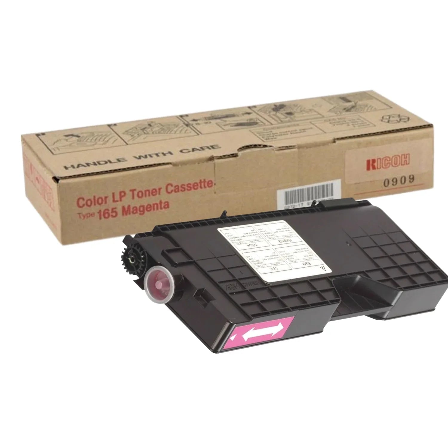 New, Pre-Owned - Ricoh TYPE 165 High Yield Magenta Toner Cartridge, 402554