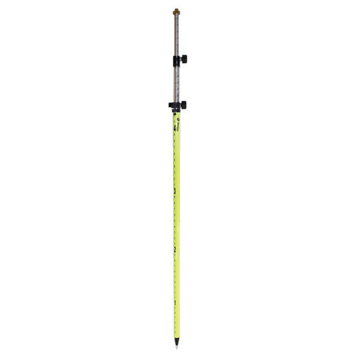 SitePro 12ft Mini Prism Pole w/Twist Lock (Tenths/Metric) (Fluorescent Yellow) | 07-4712-TMA-FY