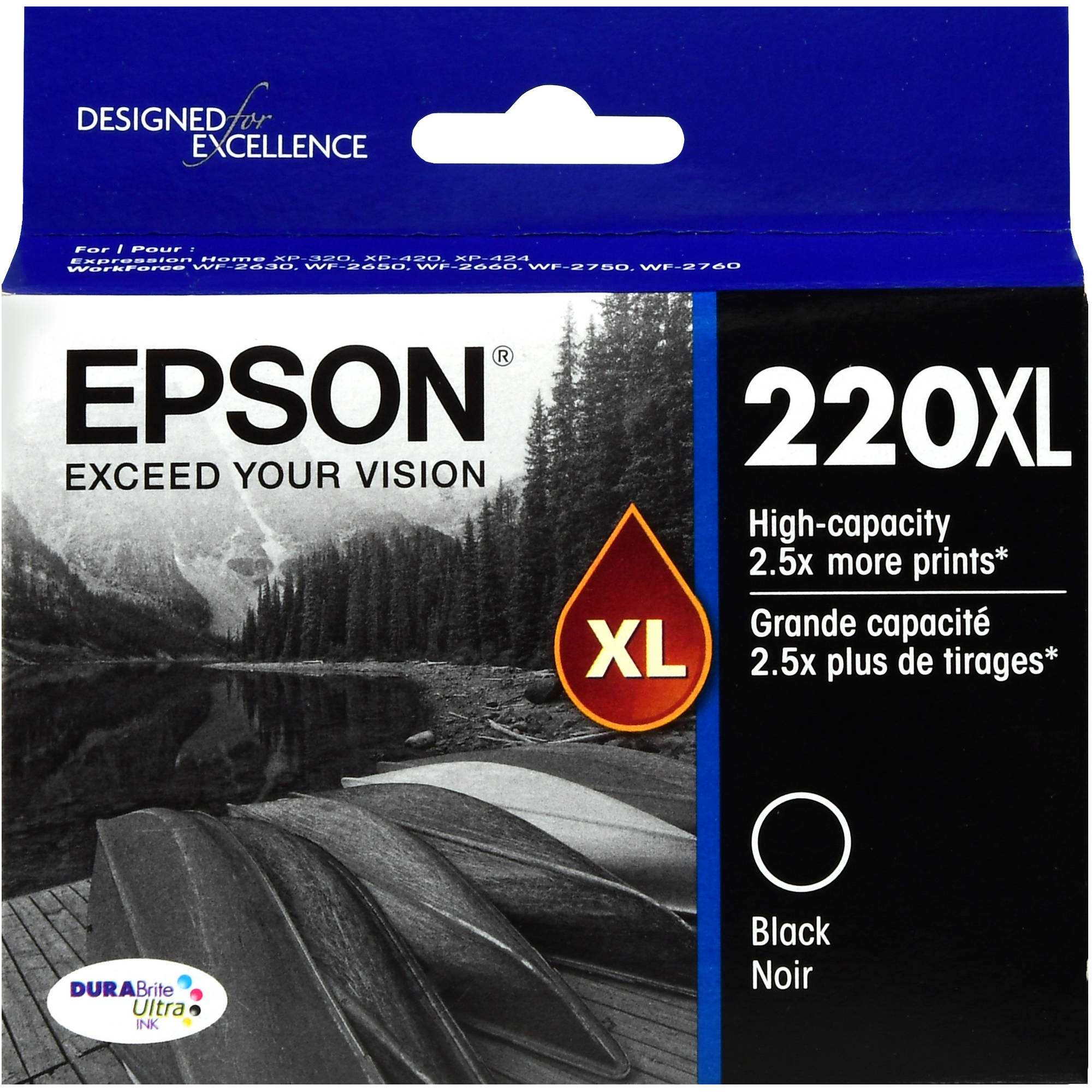 New, Pre-Owned - Epson 220XL High-capacity Black Ink Cartridge