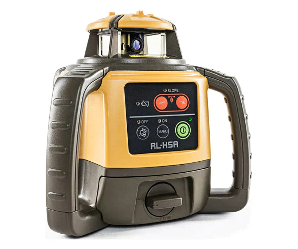 Topcon RL-H5A Rotary Laser w/LS-80X Receiver, Laser Distance Meter, Tripod & Grade Rod