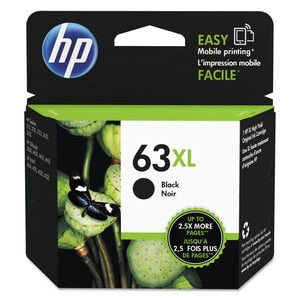 New, Pre-Owned - HP 63XL (F6U64AN) High Yield Black Ink Cartridge