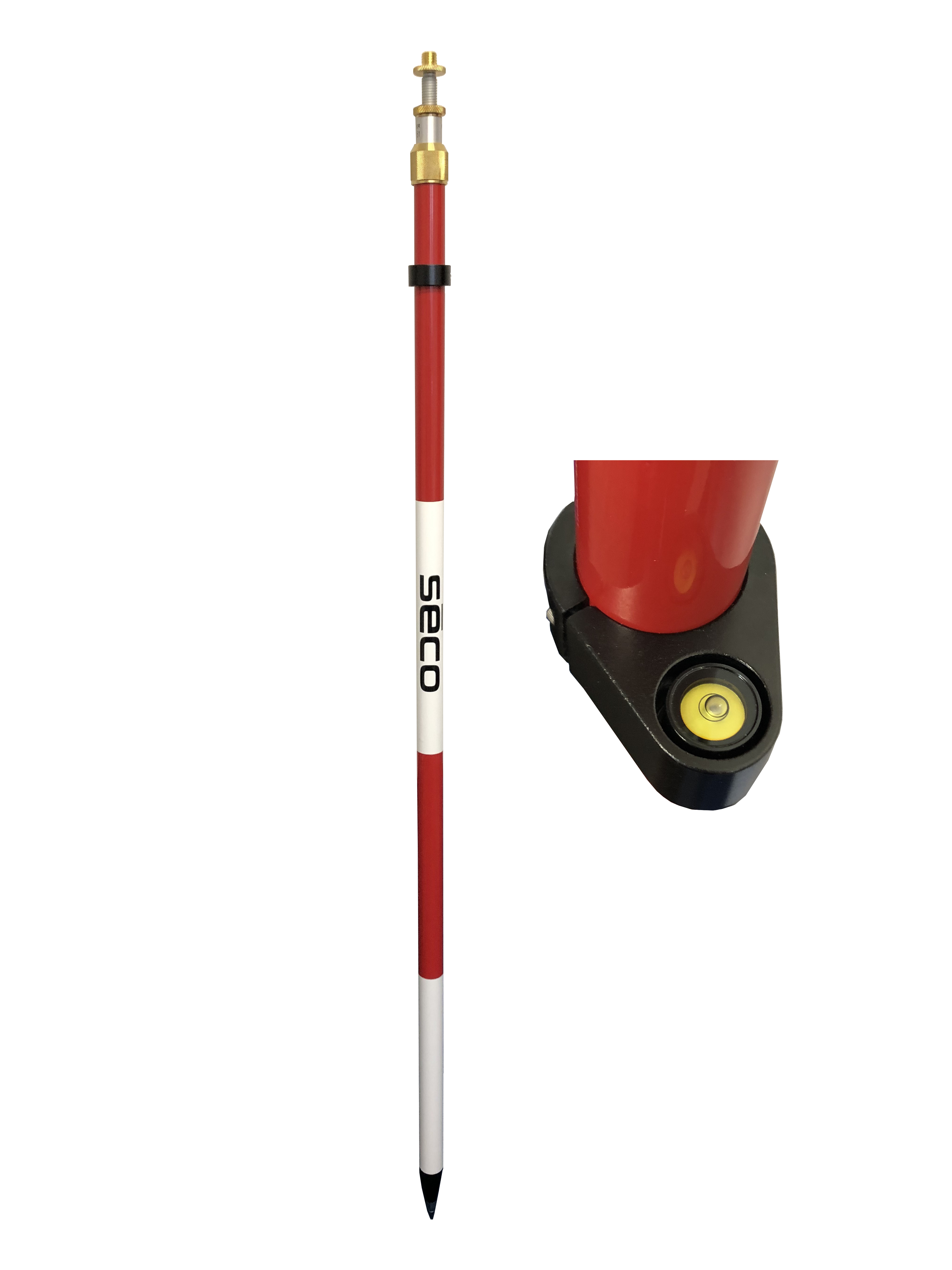 Seco 8.5 ft Compression Lock Prism Pole w/Adjustable Tip | 5600-10