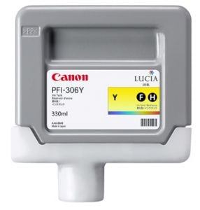 New, Pre-Owned - PFI-306Y Standard-Yield Yellow Ink Cartridge, 6660B001
