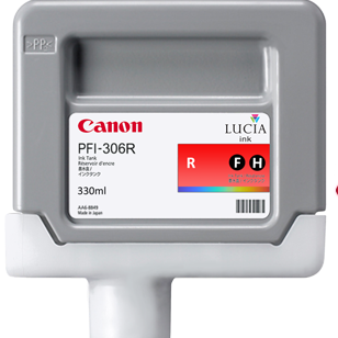 New, Pre-Owned - PFI-306R Standard-Yield Red Ink Cartridge, 6663B001