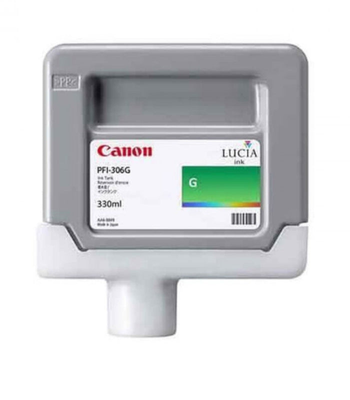 New, Pre-Owned - PFI-306G Standard-Yield Green Ink Cartridge, 6664B001