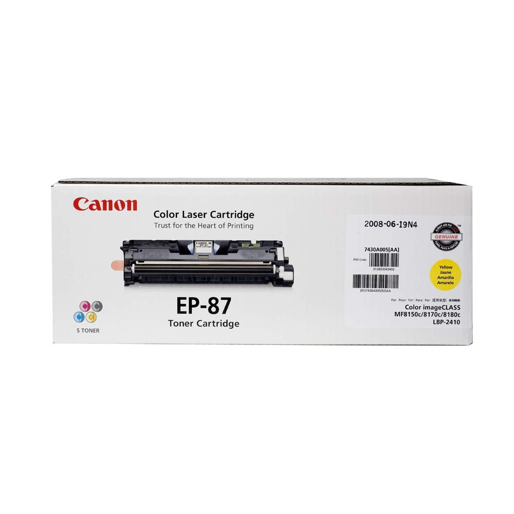 New, Pre-Owned - EP-87 Yellow Toner Cartridge, 7430A005
