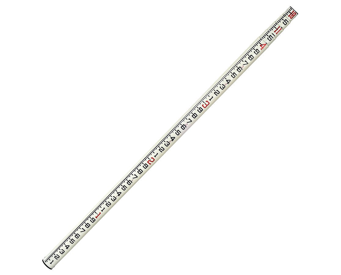 AdirPro Oval Shaped Surveyor's Leveling Rod - 18' - Feet/10ths