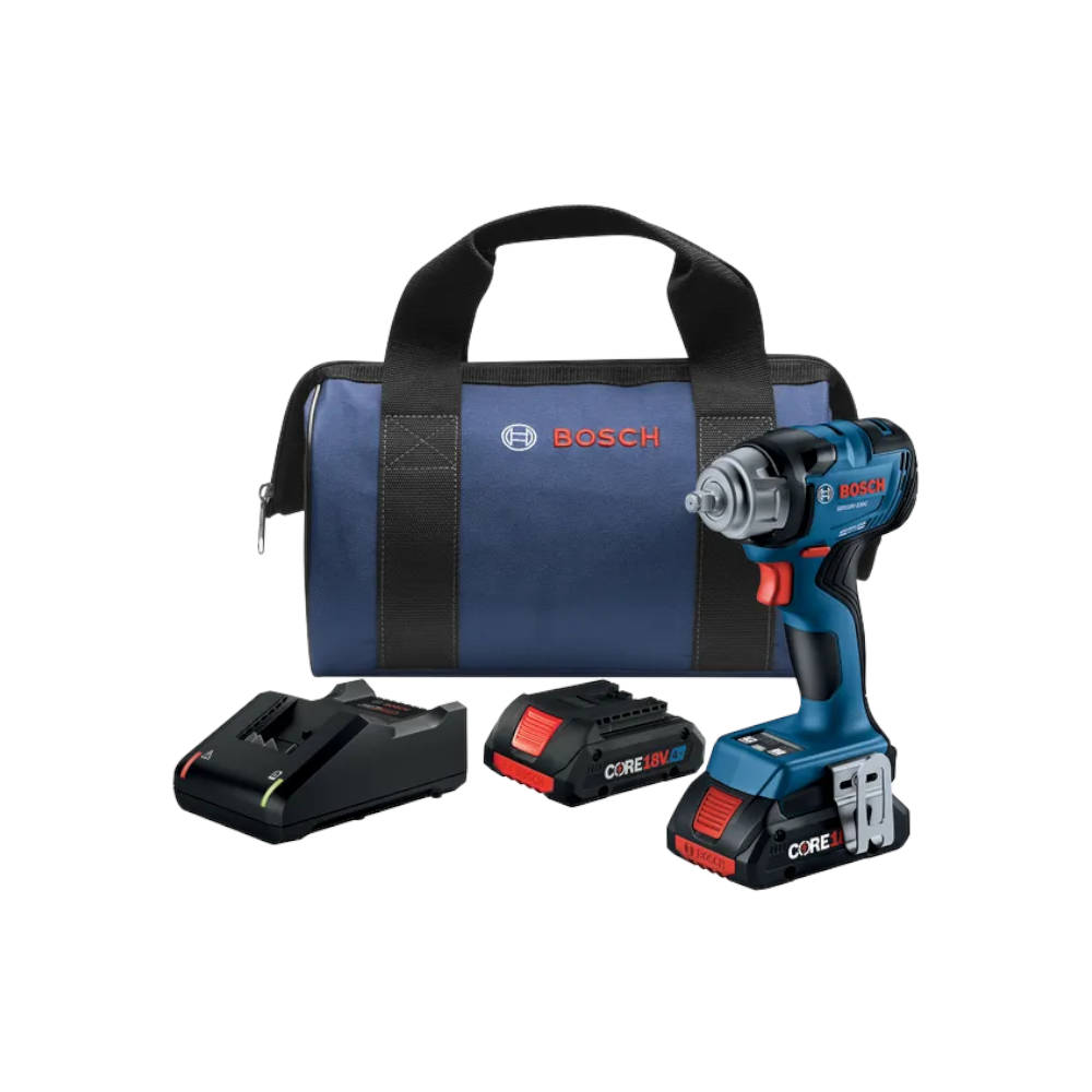 Bosch 3/8 inch In Impact Wrench with CORE18V Batteries | GDS18V-230CB24