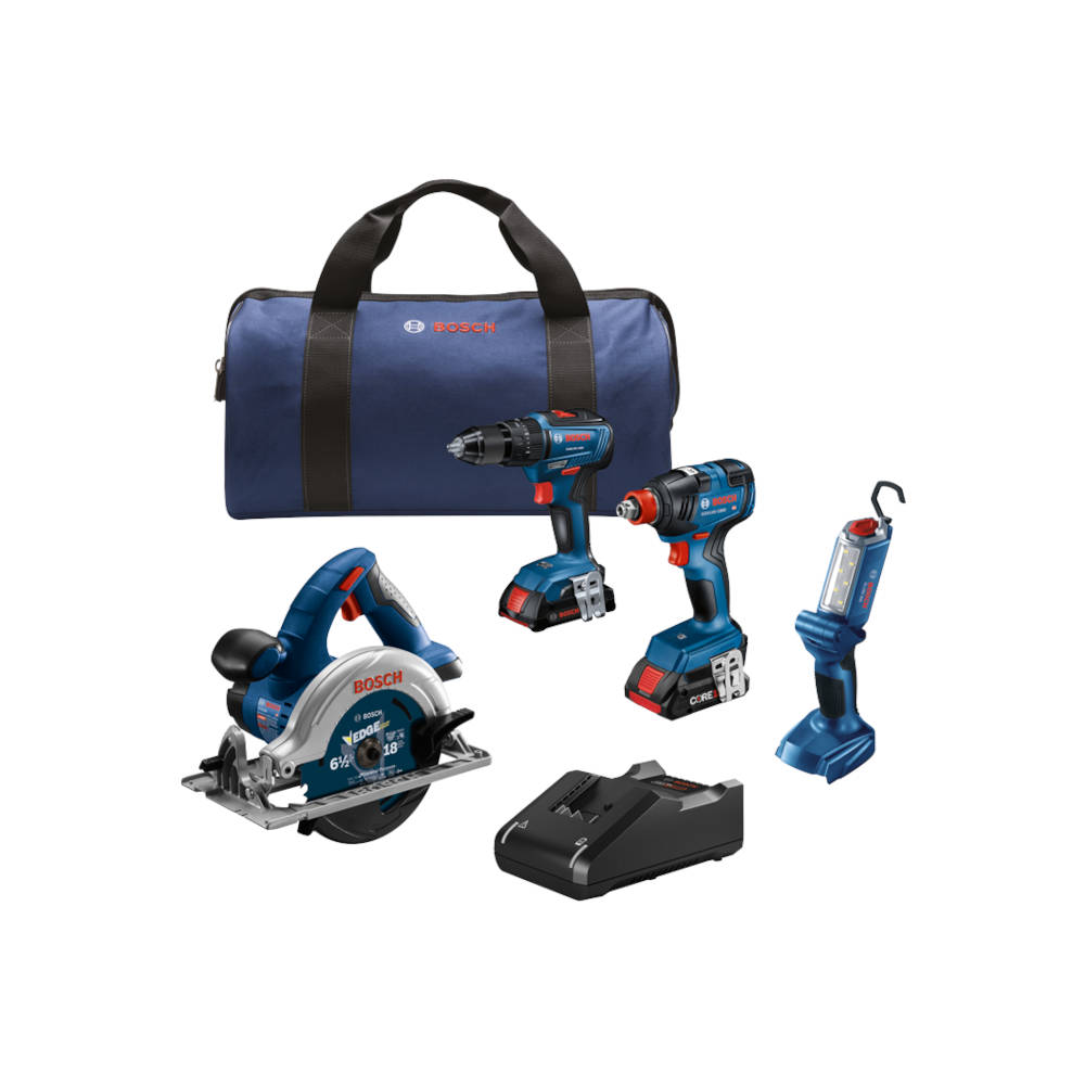 Bosch 18V 4-Tool Combo Kit | GXL18V-497B23