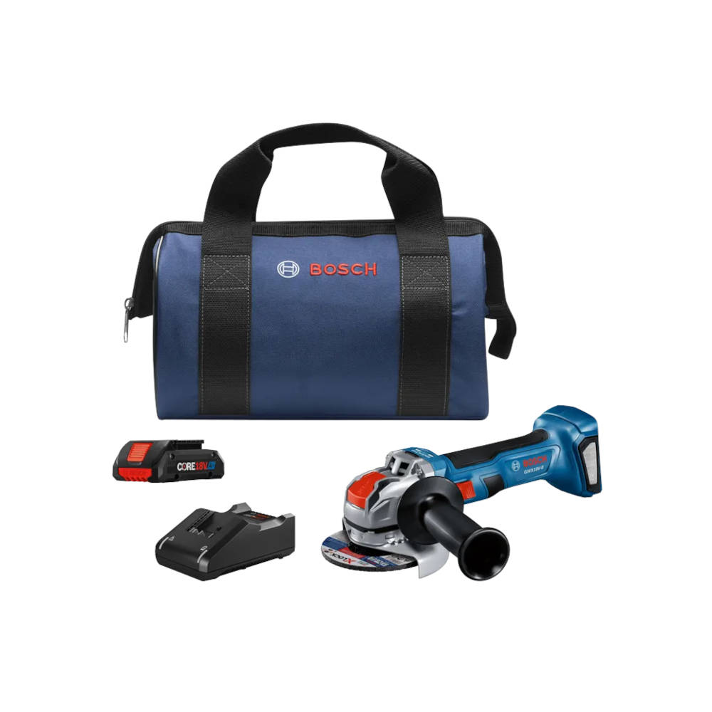 Bosch 18V X-LOCK Brushless 4-1/2 In Angle Grinder Kit w/CORE18V® 4 Ah Battery | GWX18V-8B15