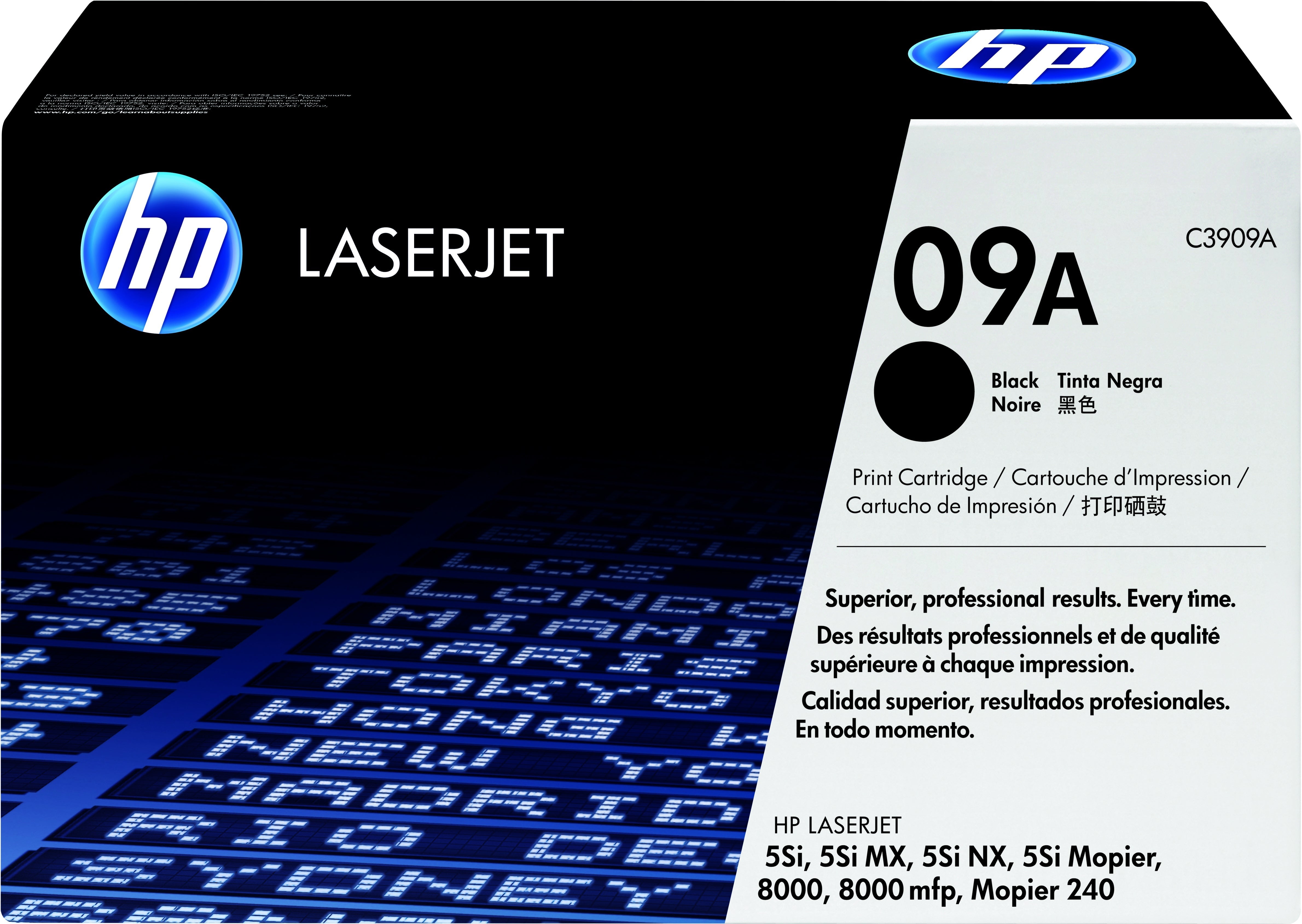New, Pre-Owned - HP 09A Black Toner Cartridge, C3909A