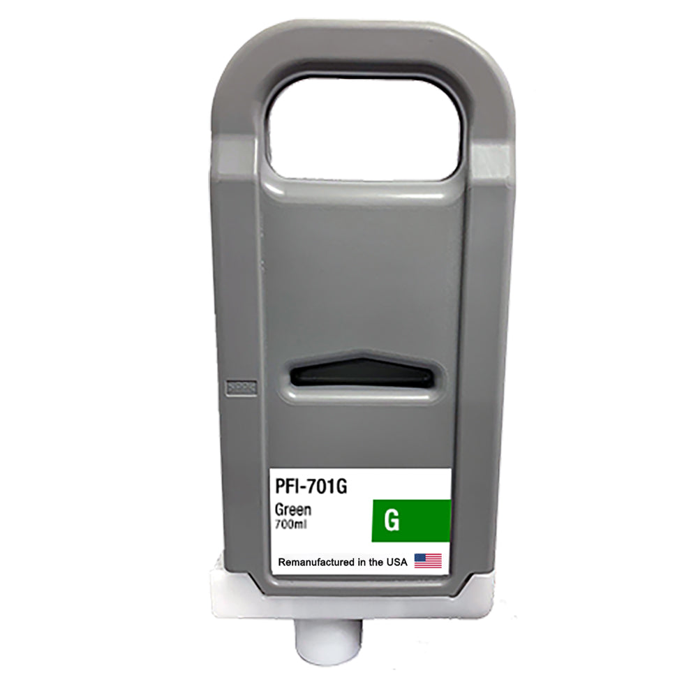 U.S. Remanufactured for Canon PFI-701G 700ml Green Ink Cartridge