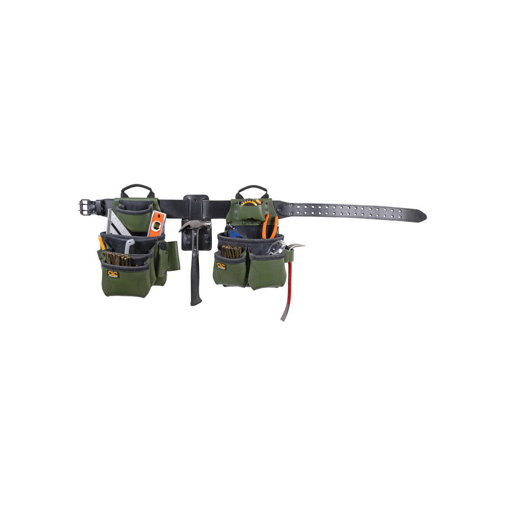 CLC Work Gear 4 Piece Pro Framer Leather Combo Tool Belt with Apron