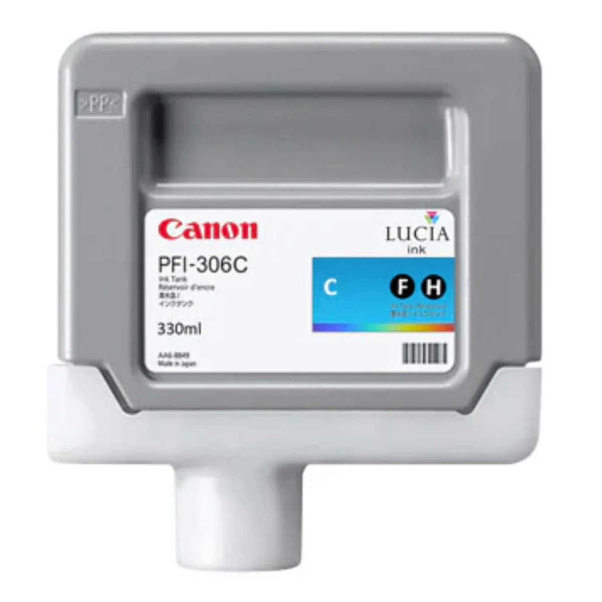 New, Pre-Owned - PFI-306C Standard-Yield Cyan Ink Cartridge, 6658B001