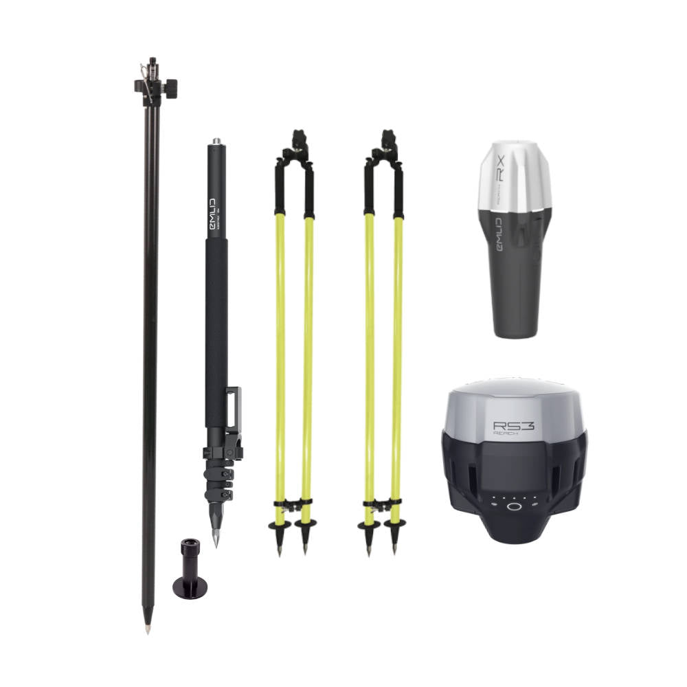 Emlid RS3 Base and Reach RX Rover Surveying Package | RS3-RX-BRSV