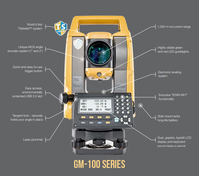 Topcon GM 100 Series Manual Total Station
