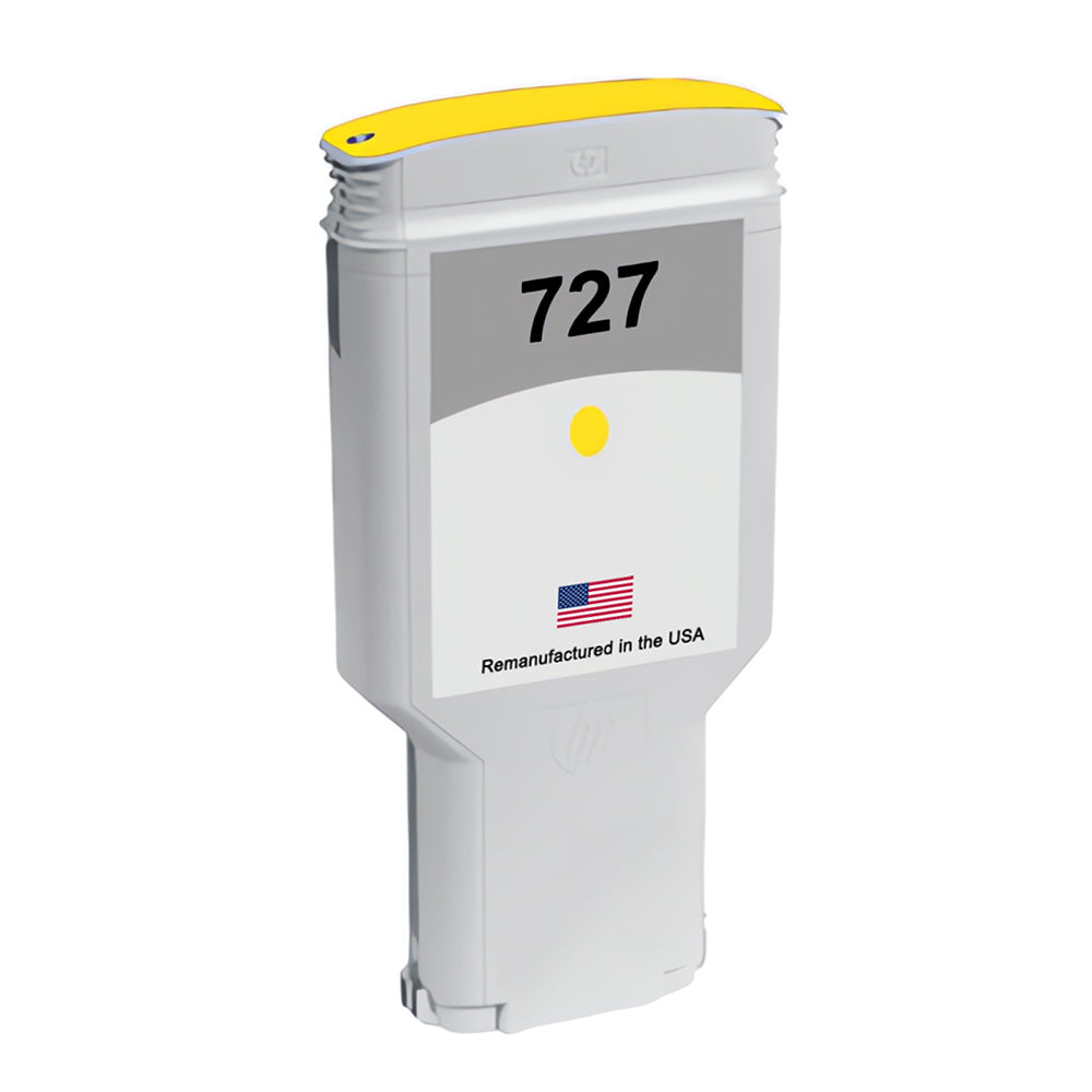 U.S. Remanufactured for HP 727XL 300ml (F9J78A) Yellow Ink Cartridges