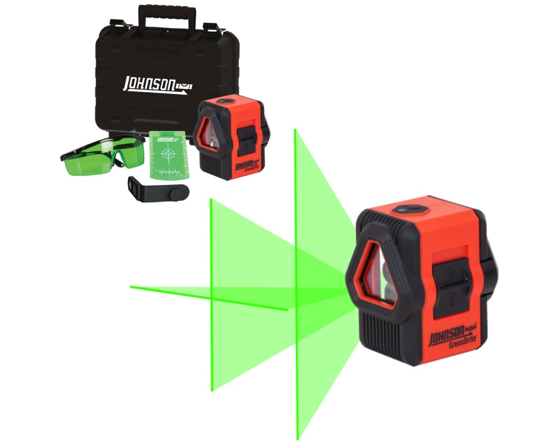 Johnson Levels Self-Leveling Green Beam Cross & Line Laser Kit