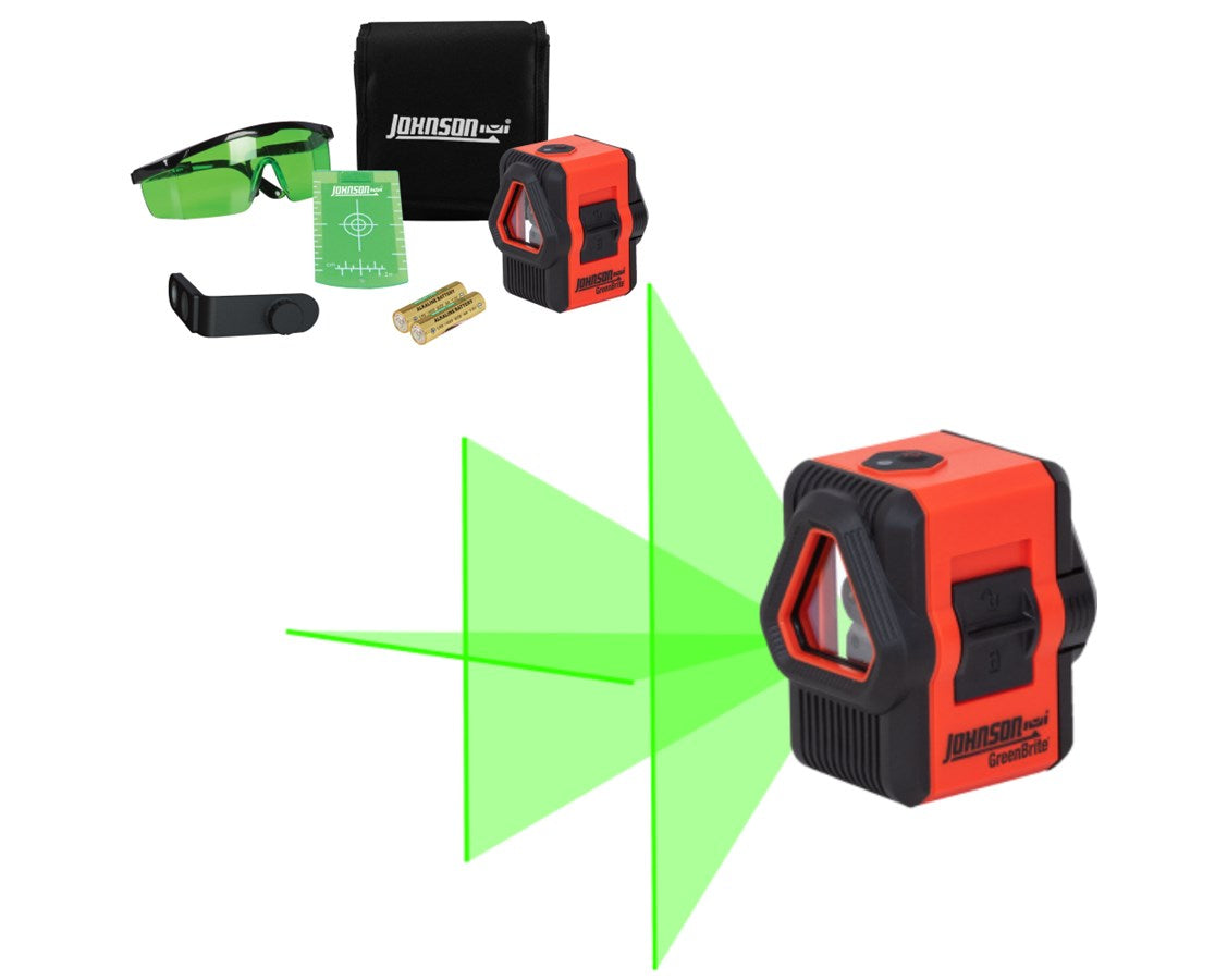 Johnson Levels Self-Leveling Green Beam Cross & Line Laser Kit