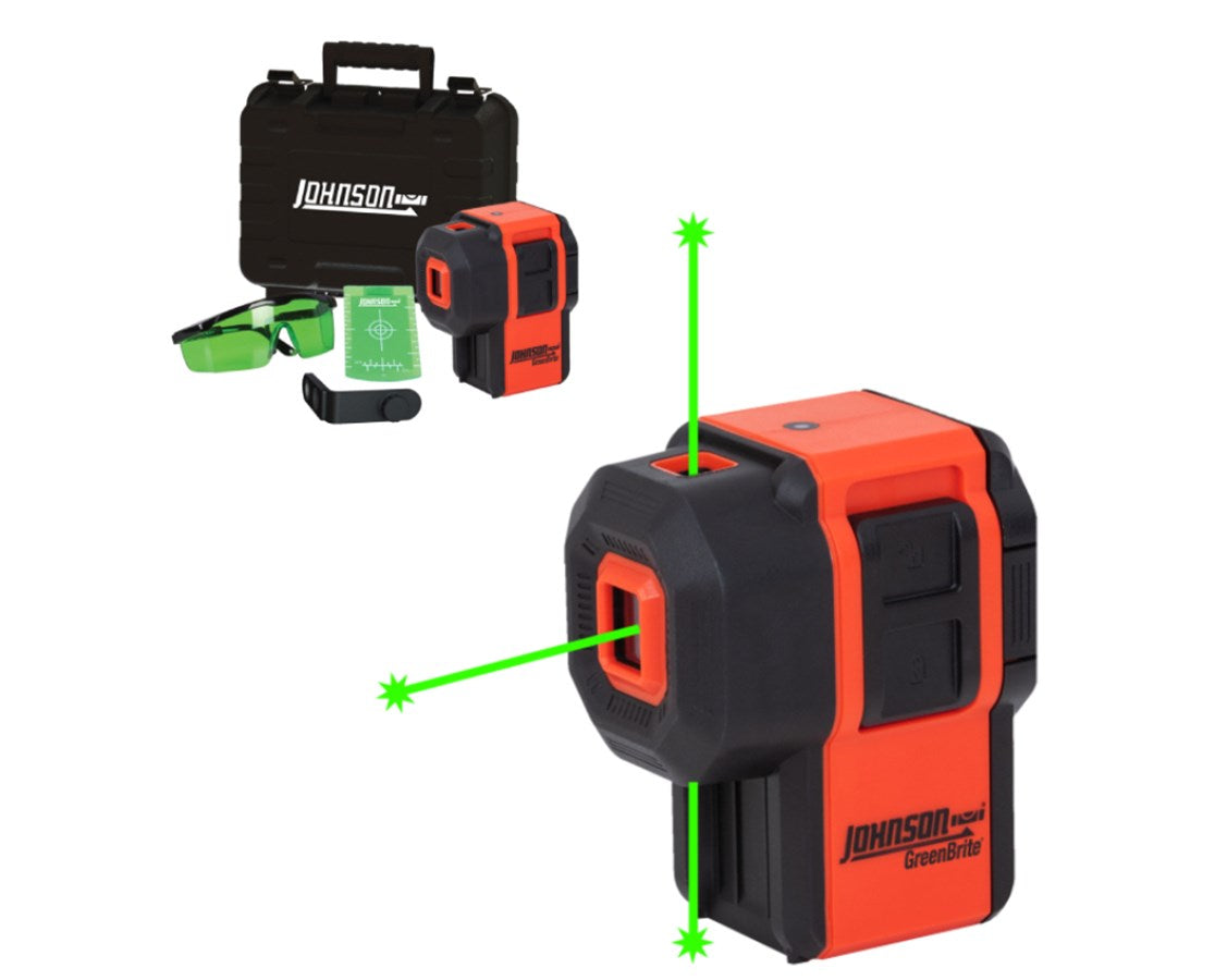 Johnson Levels Self-Leveling Green Beam 3-Dot Laser Kit