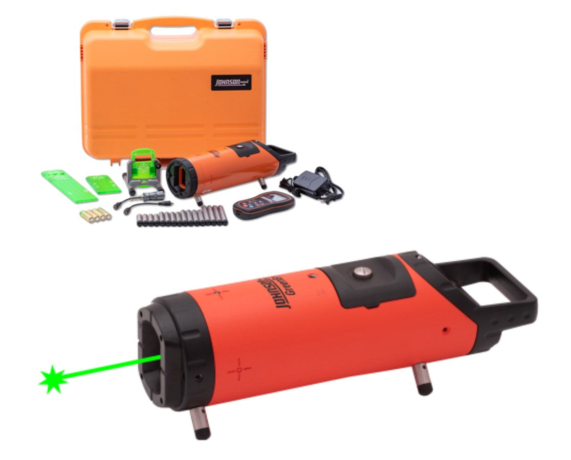 Johnson Levels Green Beam Electronic Self-Leveling Pipe Laser