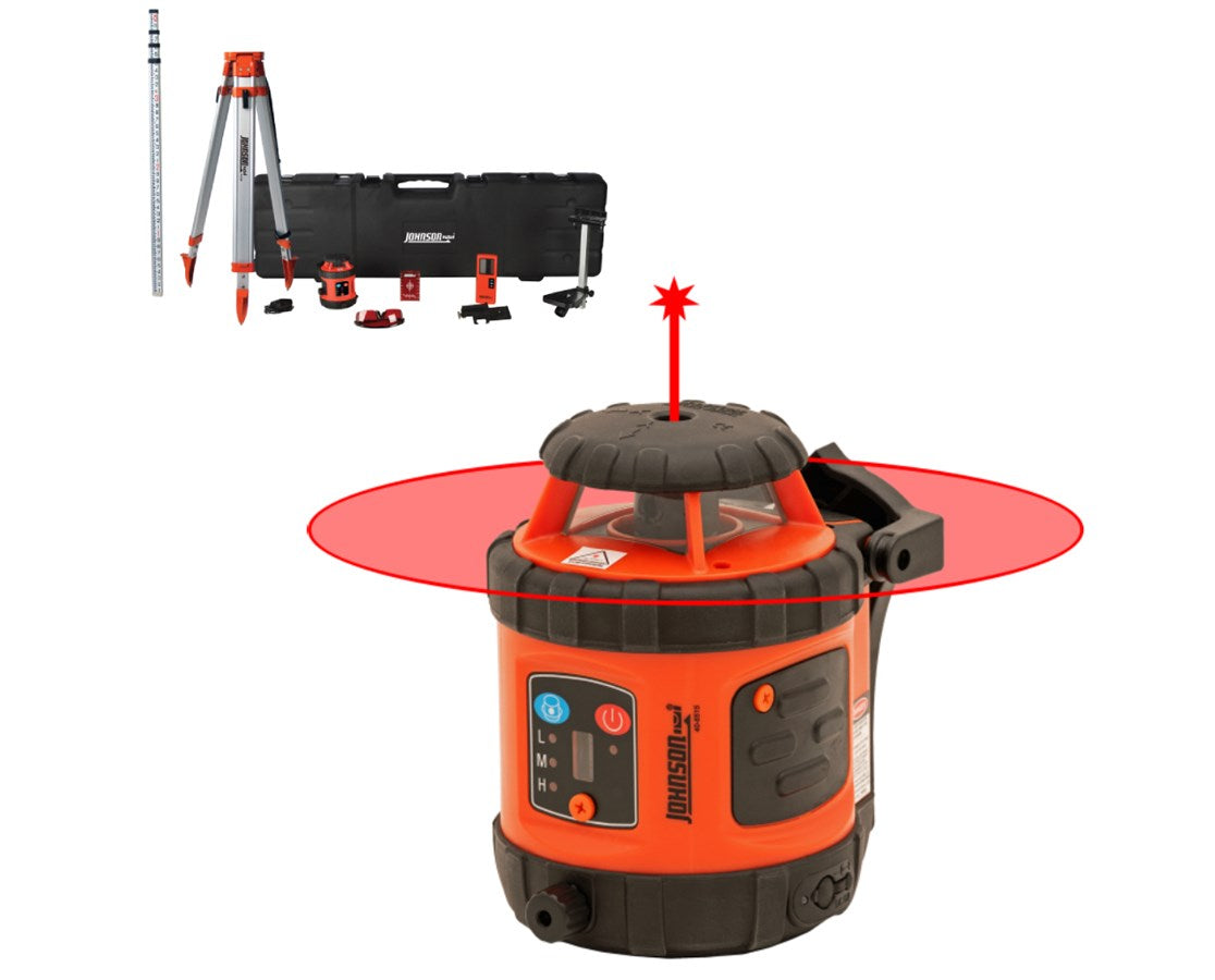 Johnson Levels 800' Range Manual Self-Leveling Rotary Laser