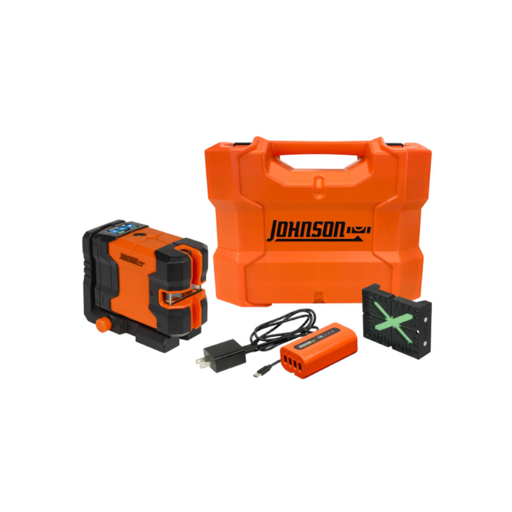 Johnson Level GreenBrite® Cross-Line and 2 Dot Laser | JLD300-GN2D