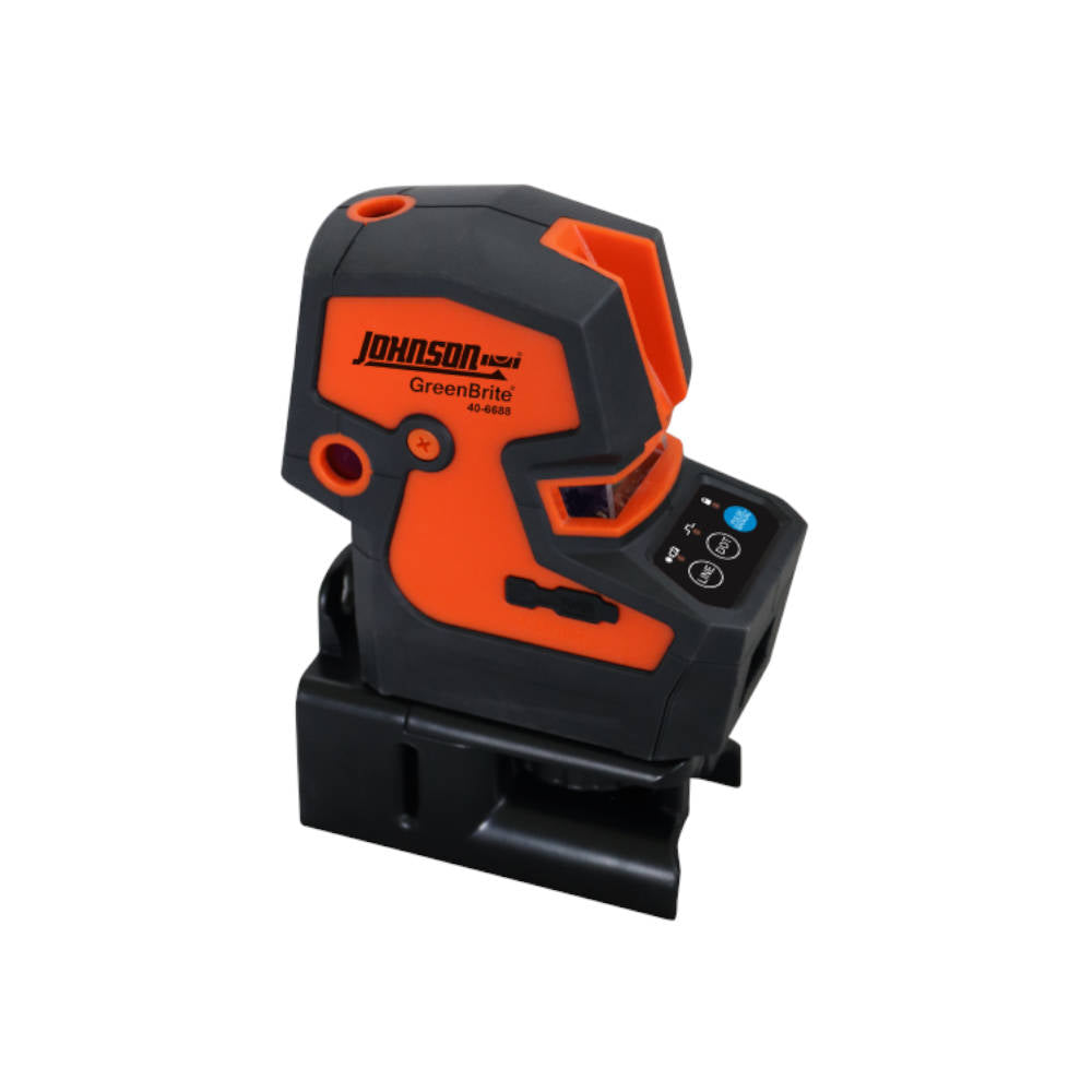 Johnson Level Self-Leveling Green Beam Cross-Line & 5-Dot Combination Laser | 40-6688