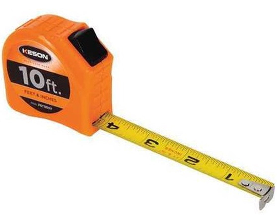 Keson Feet Toggle Lock Short Measuring Tape with Steel Blade