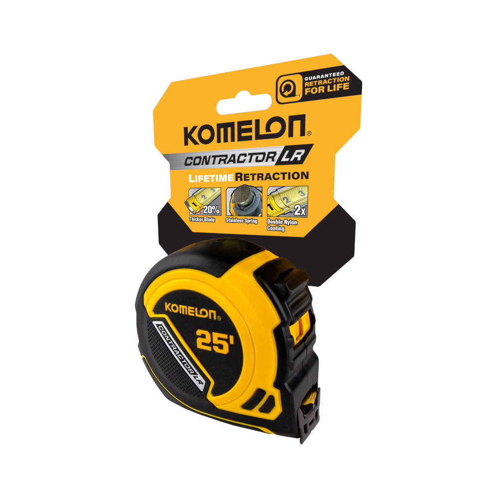 Komelon 1 inch Contractor LR Series Tape Measure