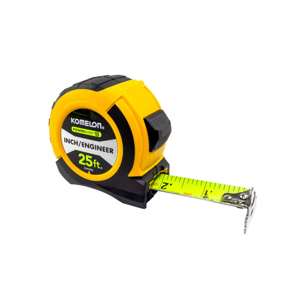Komelon 25ft ABS Powerblade II Series Tape Measure (Inch/Engineer) | 52425IE