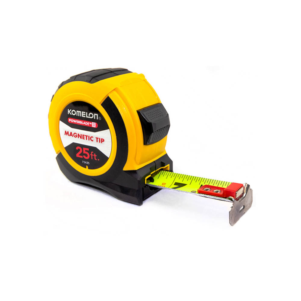 Komelon 25 ft Magnetic ABS Powerblade II Series Tape Measure | 73425