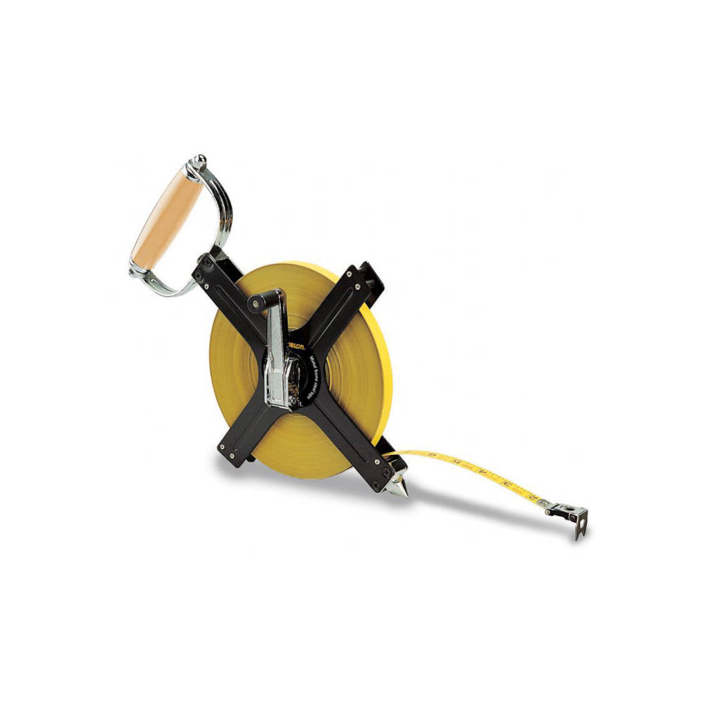 Komelon 300 ft Open Reel Steel Tape w/Metal Frame | N6300