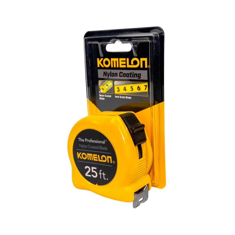 Komelon Professional Series Tape Measure with Yellow Case