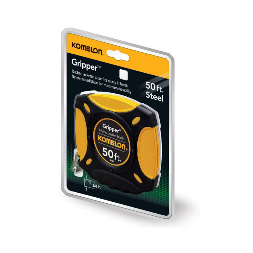 Komelon Gripper Series Closed Case Long Steel Tape