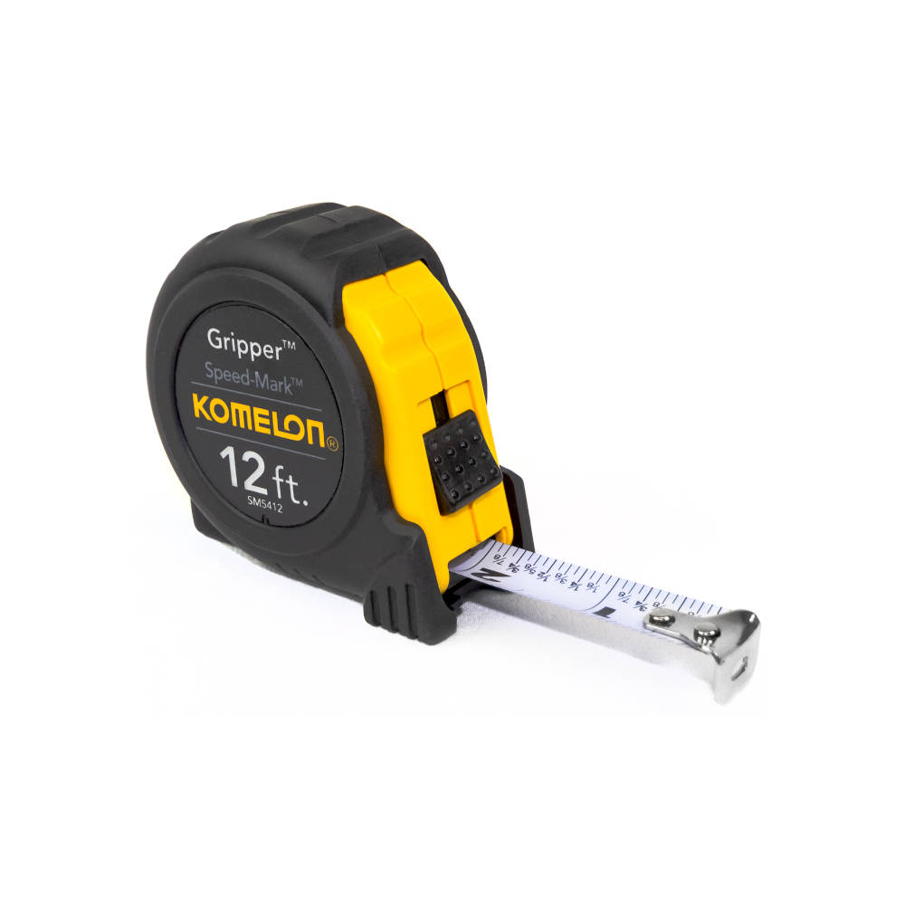 Komelon Gripper Speed Mark Series Tape Measure w/Fractional Graduation
