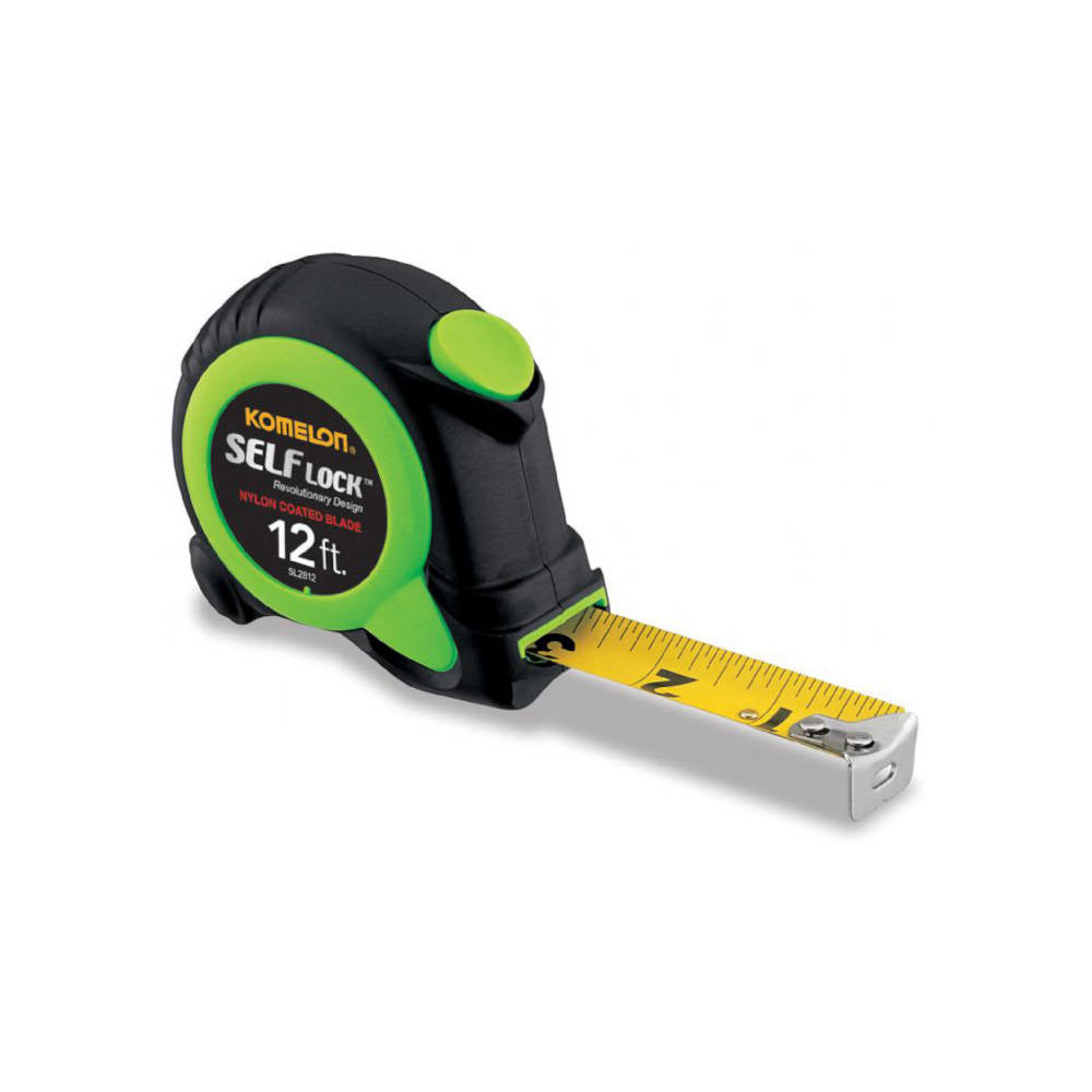 Komelon Self Lock Series Tape Measure with Green Case
