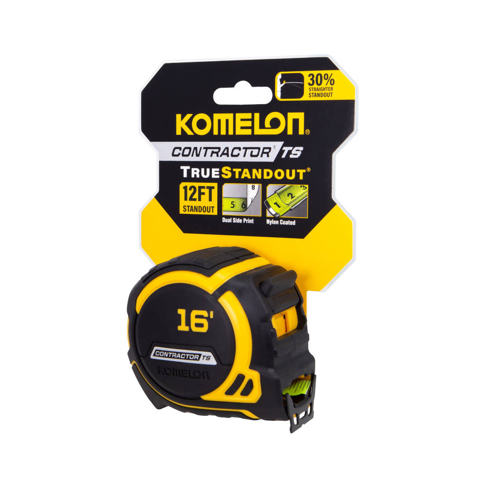 Komelon 1.25 inch Wide Blade Contractor TS Series Tape Measure