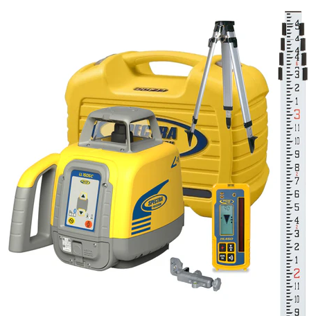 Spectra LL1505C-X1 w/HL450 Receiver, Tenths-Rod, Tripod and Case