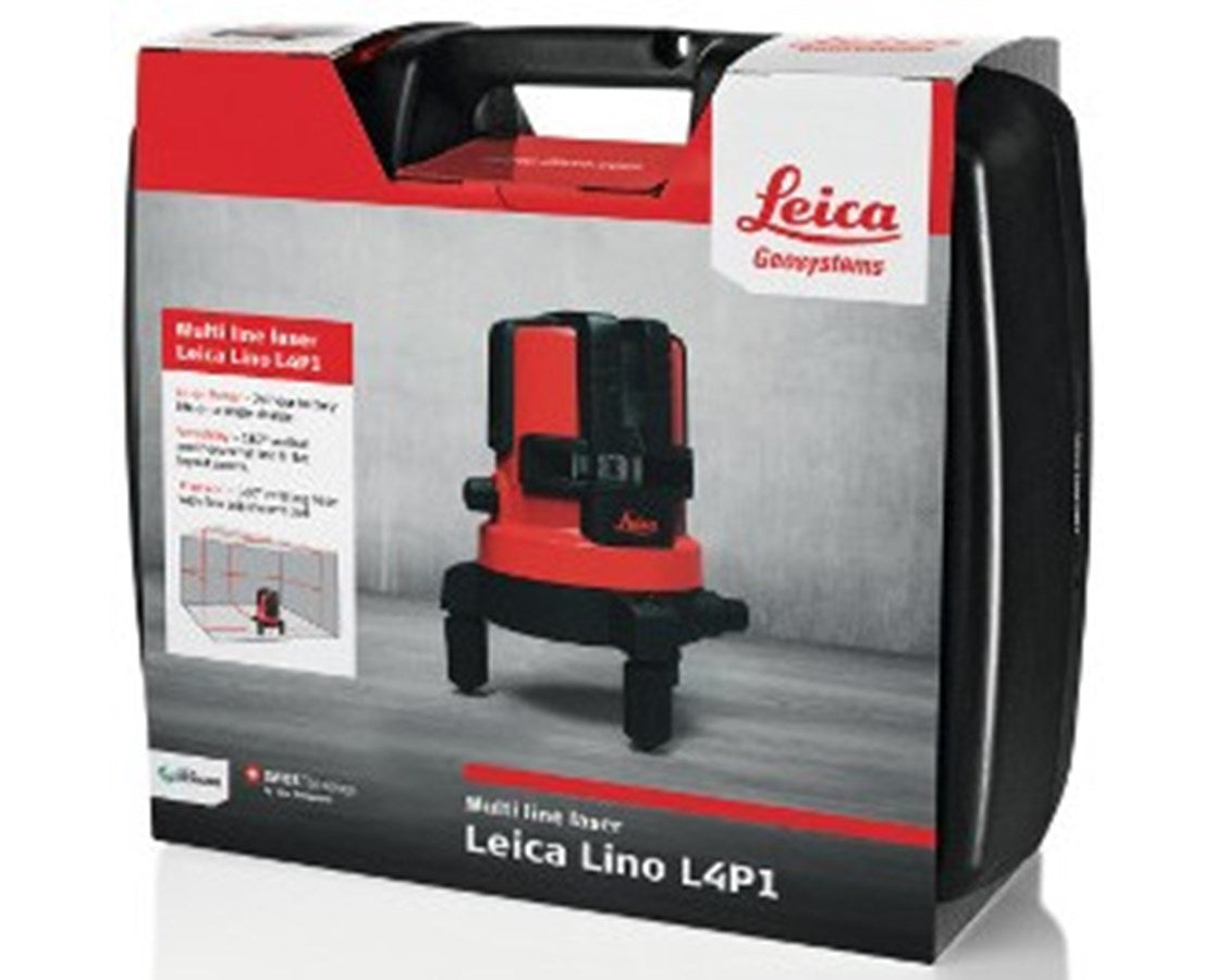 Leica 6013658 Lino L4P1 Multiline Laser Level LP41 Laser Level LP41 w/ Extra Li-Ion Battery