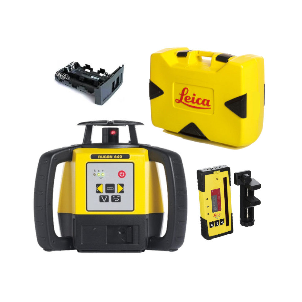 Leica Rugby 640 Rotary Laser w/Rod Eye 140 Receiver | 6005987