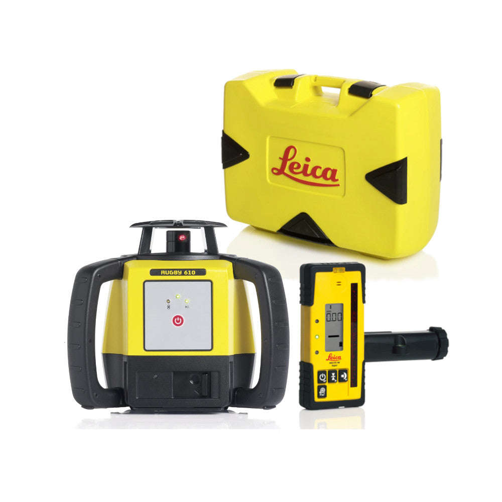 Leica Rugby 610 Rotary Laser Level with Carrying Case